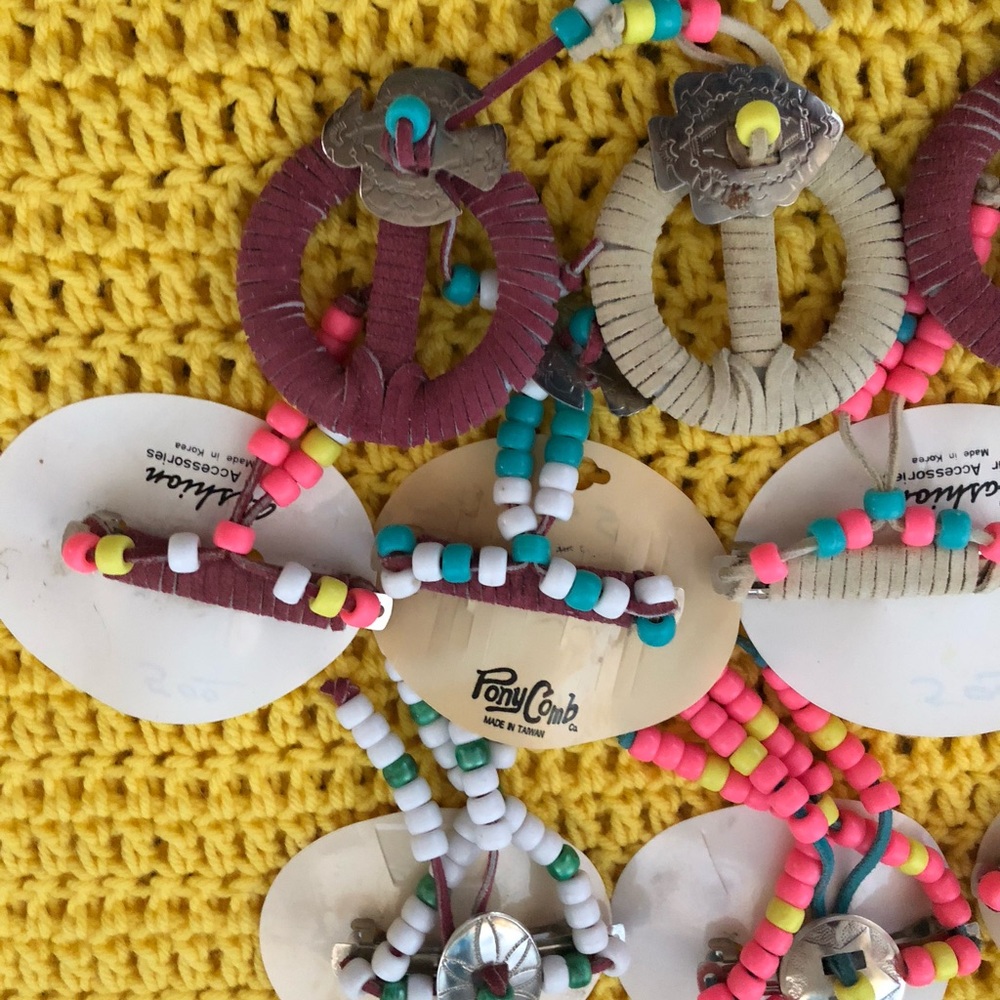 Beaded Hair Clips
